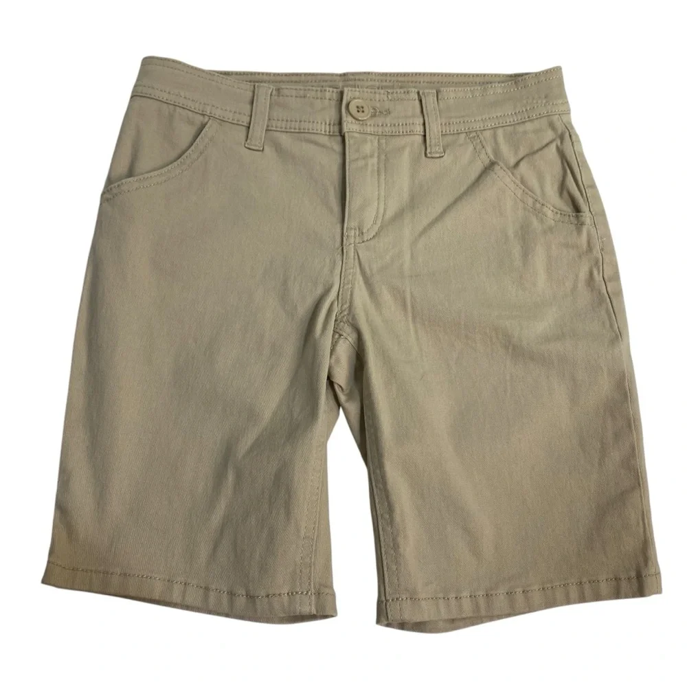 JUSTICE Top Shorts Set 2-Pieces Size 12 Blue Tan Boho Classic Bermuda Length